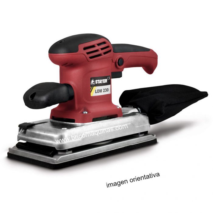 LIJADORA ORBITAL STAYER LOM 180 IDEAL PARA TRABAJOS DE CARPINTERIA DE MADERA.