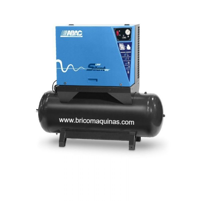 COMPRESOR ABAC INSONORIZADO DE 7,5 HP DEPOSITO DE 500 LITROS.