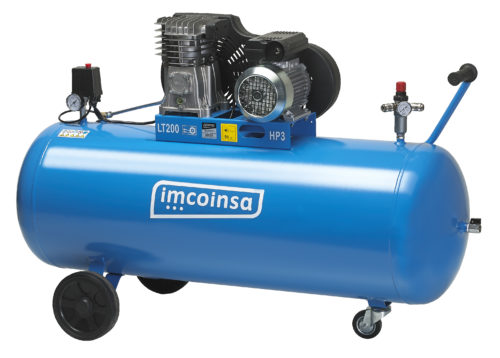 COMPRESOR I,MCOINSA 3 HP 200 LITROS POR CORREAS